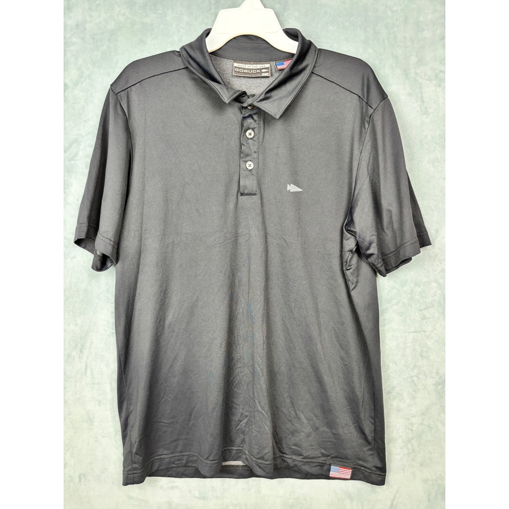 GORUCK American Training Polo Mens Large Black Short Sleeve USA Made Rucking Tee